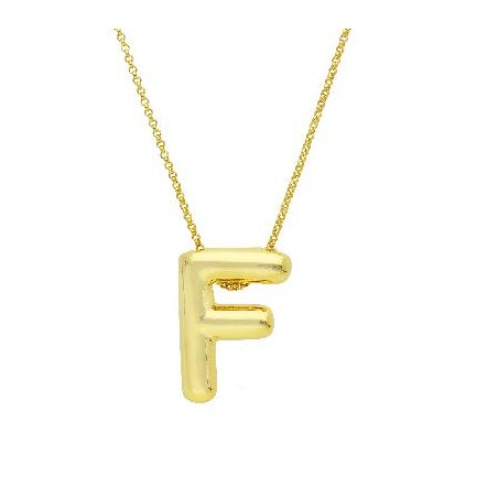 Girocollo in argento dorato 925/°°° con iniziale