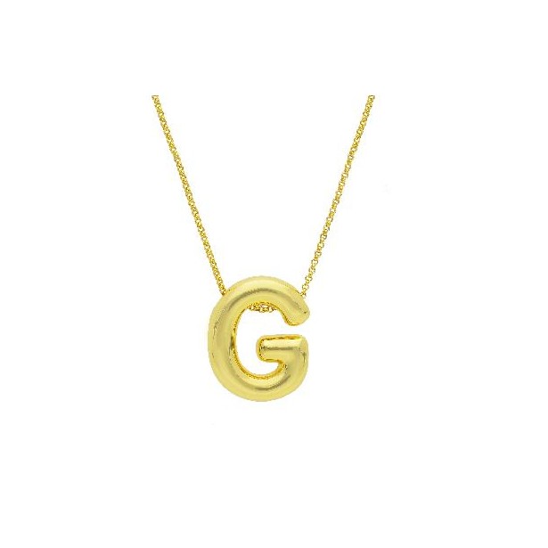 Girocollo in argento dorato 925/°°° con iniziale
