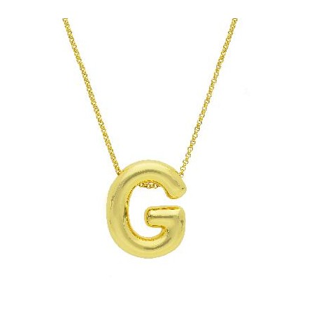 Girocollo in argento dorato 925/°°° con iniziale