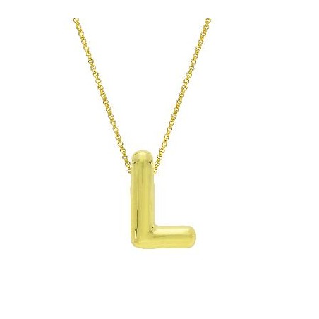 Girocollo in argento dorato 925/°°° con iniziale