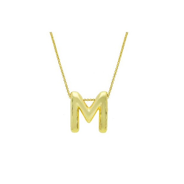 Girocollo in argento dorato 925/°°° con iniziale