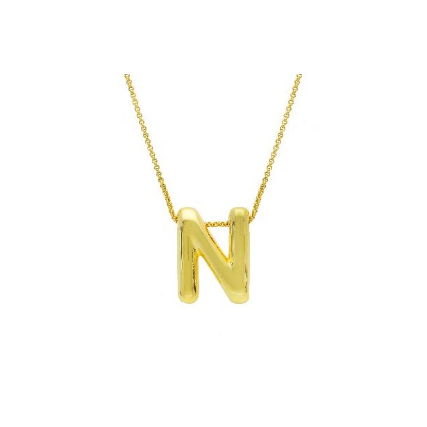 Girocollo in argento dorato 925/°°° con iniziale