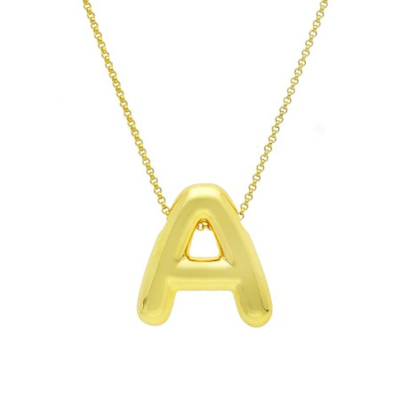 Girocollo in argento dorato 925/°°° con iniziale