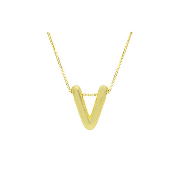 Girocollo in argento dorato 925/°°° con iniziale