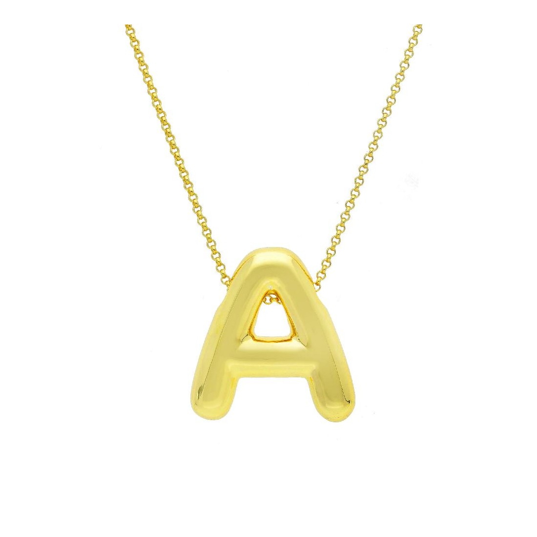 Girocollo in argento dorato 925/°°° con iniziale
