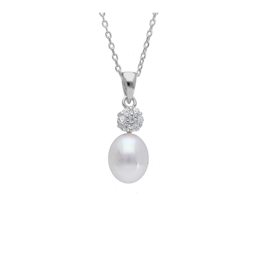 GIROCOLLO ARGENTO PERLA