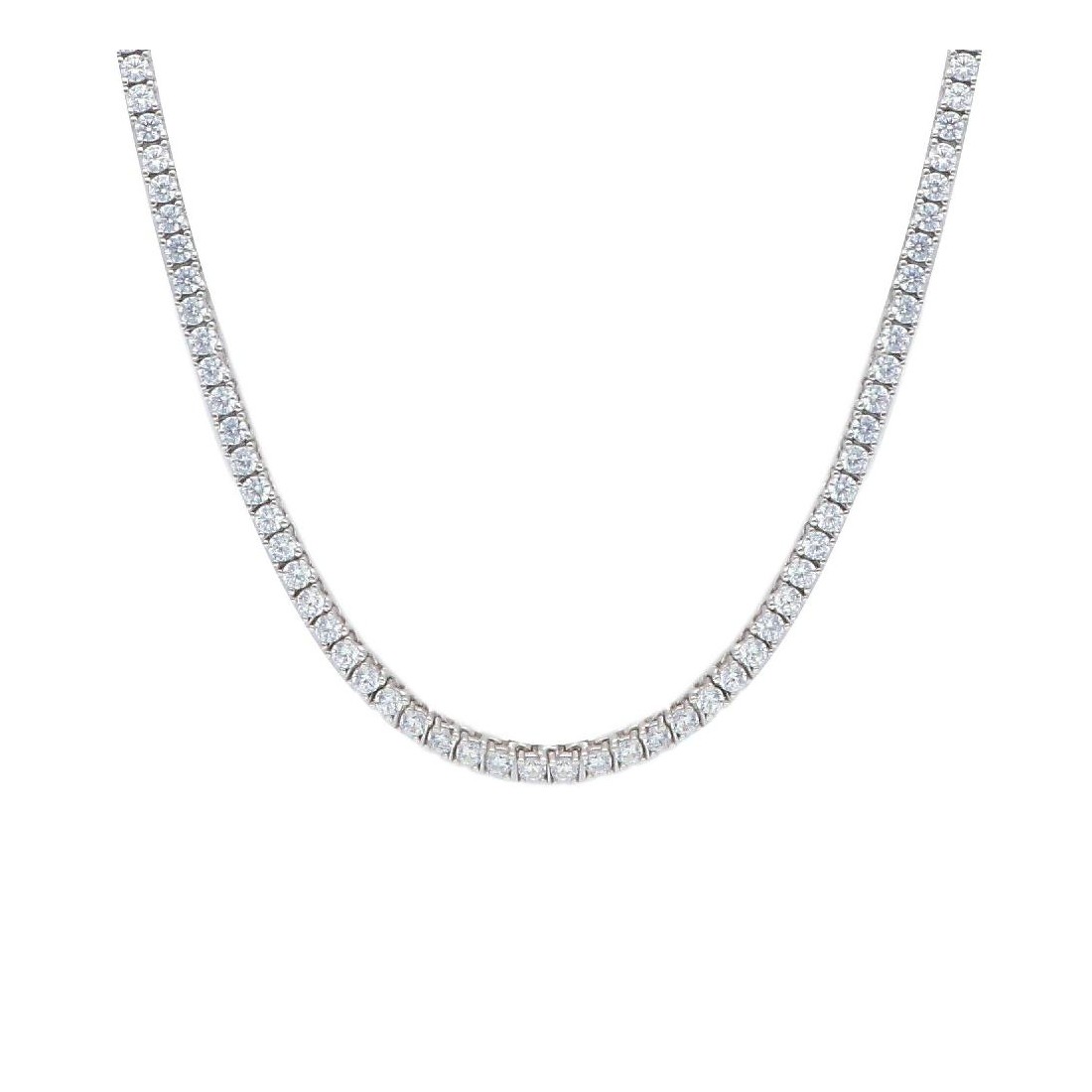Girocollo tennis in argento 925/°°° e zirconia cubica