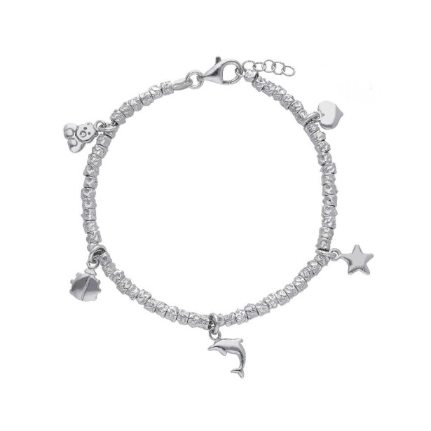 Bracciale in argento 925/ooo con charms