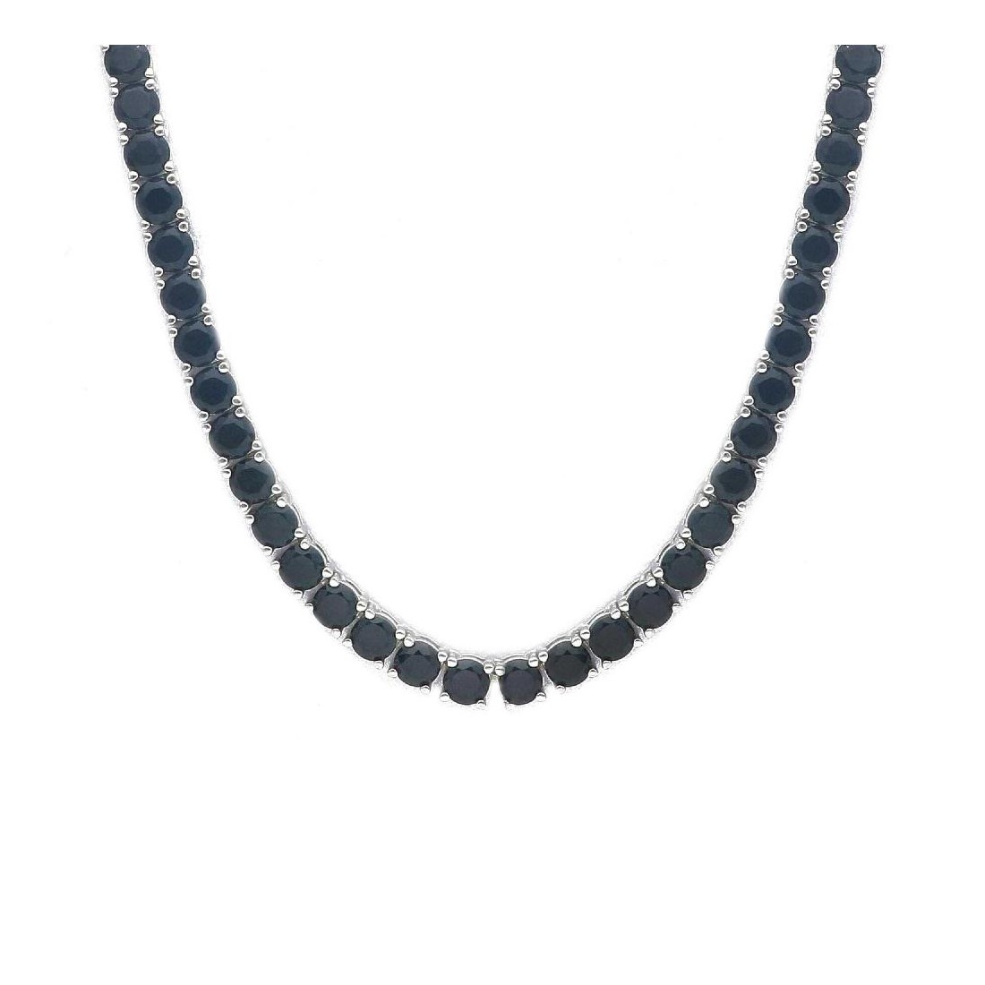 Girocollo tennis in argento 925/ooo e zirconia cubica