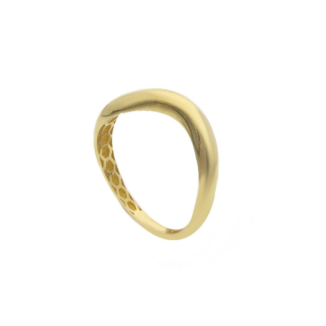 Anello fedina in oro giallo 375/ooo