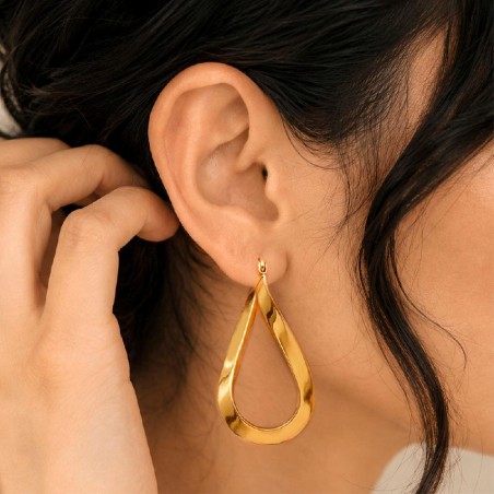 Orecchini cerchio in oro giallo 750/ooo