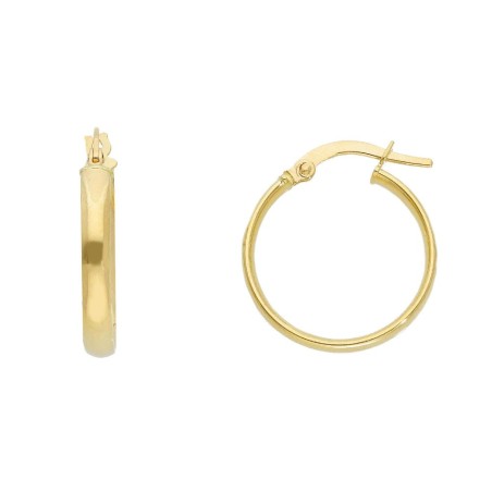 Orecchini cerchio in oro giallo 750/ooo