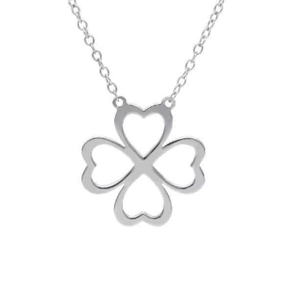 Girocollo in argento 925/ooo con quadrifoglio