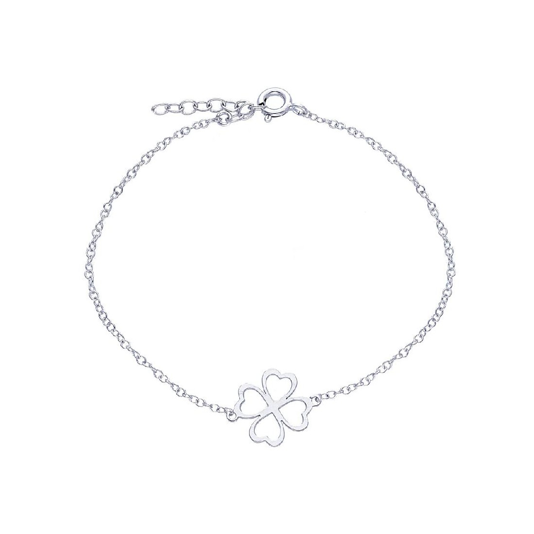 Bracciale in argento 925/ooo con quadrifoglio