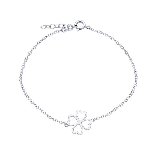 Bracciale in argento 925/ooo con quadrifoglio