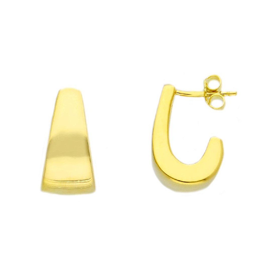 Orecchini cerchio in argento dorato 925/ooo