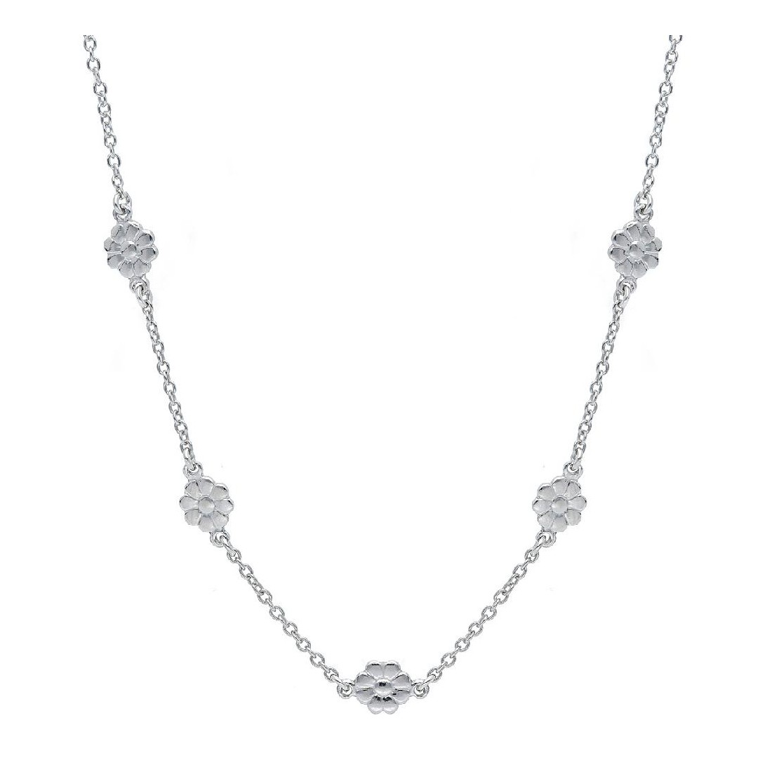 Girocollo in argento 925/ooo con fiore