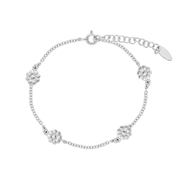 Bracciale in argento 925/ooo con fiore