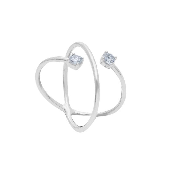 Anello in oro bianco 375/°°° con diamante lab-grown