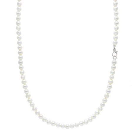 Girocollo in oro bianco 750/°°° e perla