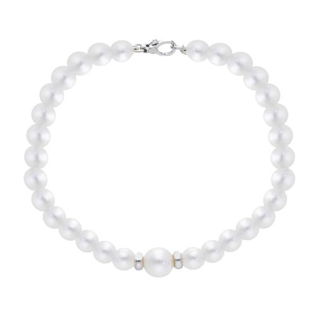Bracciale in oro bianco 750/°°° e perla