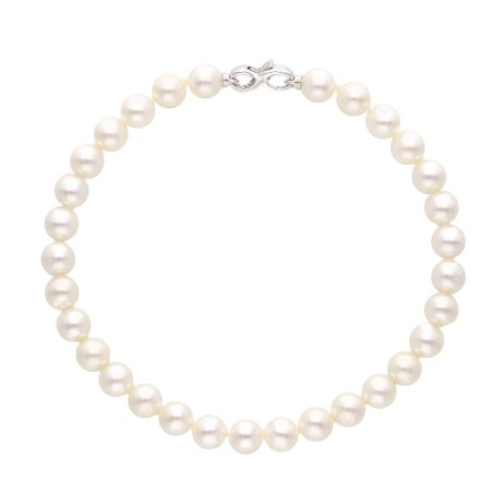 Bracciale in oro bianco 750/°°° e perla