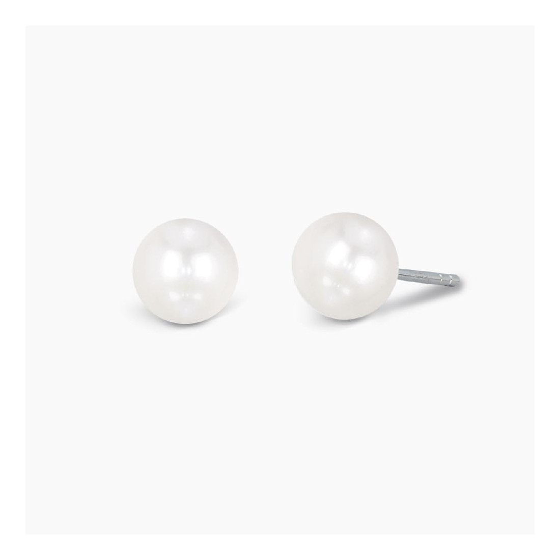 MABINA 563014 - Orecchini in argento 925 con perla e zirconia cubica