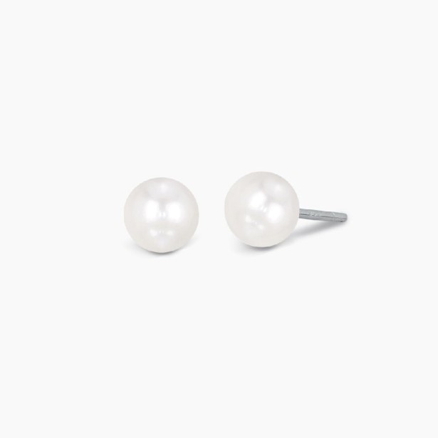 MABINA 563013 - Orecchini in argento 925 con perla e zirconia cubica