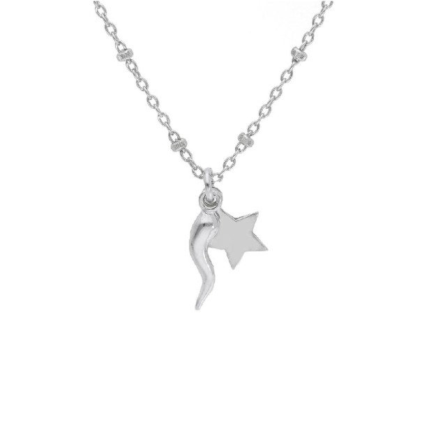 Girocollo in argento 925/ooo con corno e stella