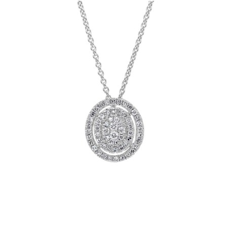 Girocollo in oro bianco 750/°°° e diamante
