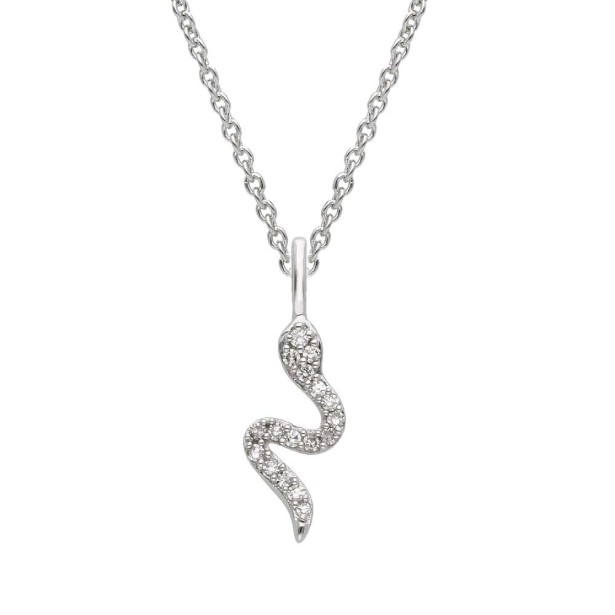 Girocollo in oro bianco 375/ooo con diamanti naturali