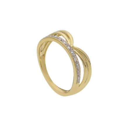 Anello in oro giallo 375/ooo con diamante naturale