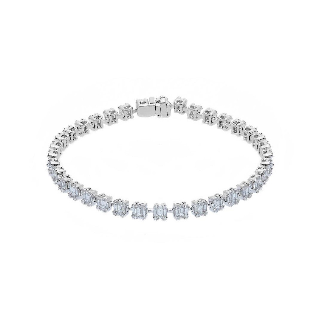 Bracciale in oro bianco 750/ooo con diamante naturale