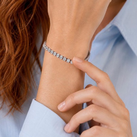 Bracciale in oro bianco 750/ooo con diamante naturale