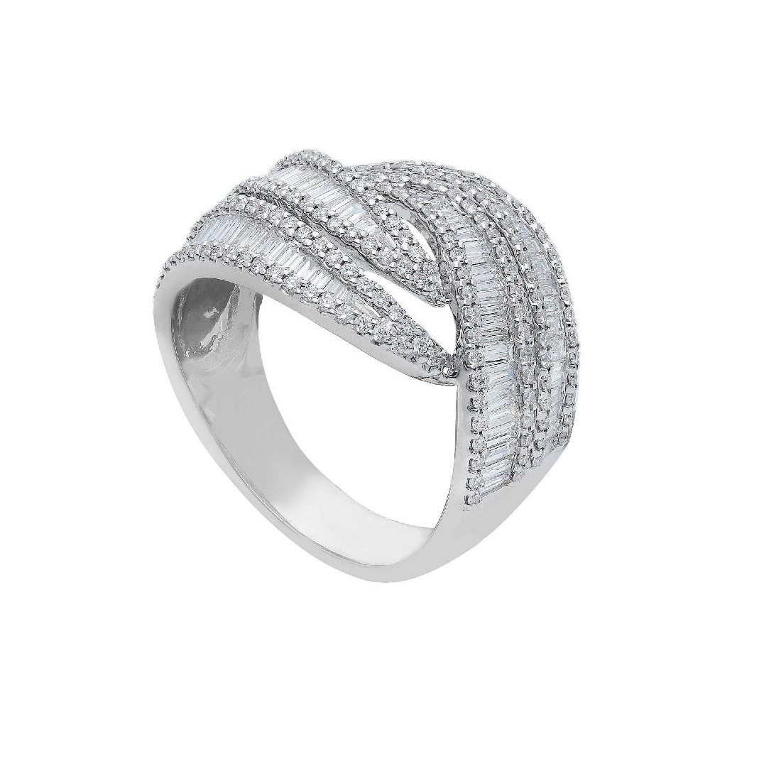 Anello in oro bianco 750/ooo con diamante naturale