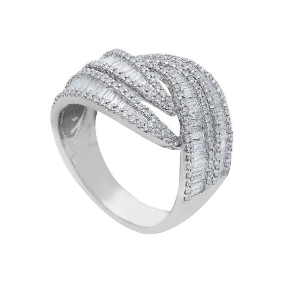 Anello in oro bianco 750/ooo con diamante naturale