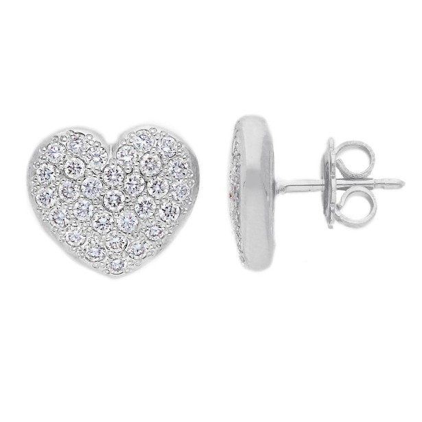 Orecchini a lobo in oro bianco 750/ooo con diamante naturale