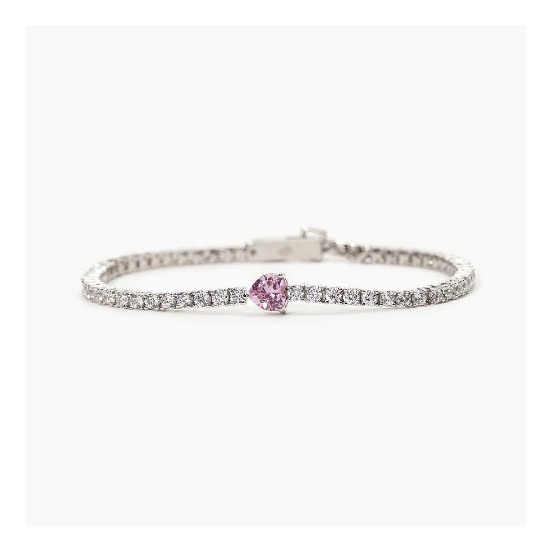 MABINA 533557 Bracciale in argento 925/°°° zircone rosa e zirconi