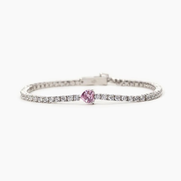 MABINA 533557 Bracciale in argento 925/°°° zircone rosa e zirconi