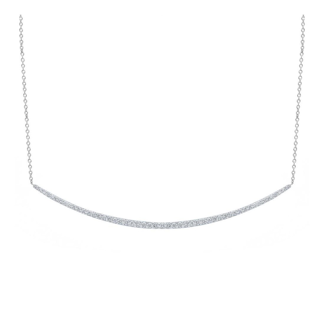 Girocollo in oro bianco 750/ooo con diamante naturale