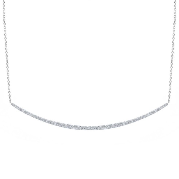 Girocollo in oro bianco 750/ooo con diamante naturale