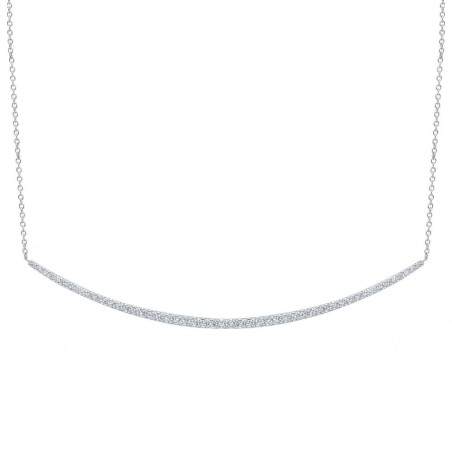 Girocollo in oro bianco 750/ooo con diamante naturale