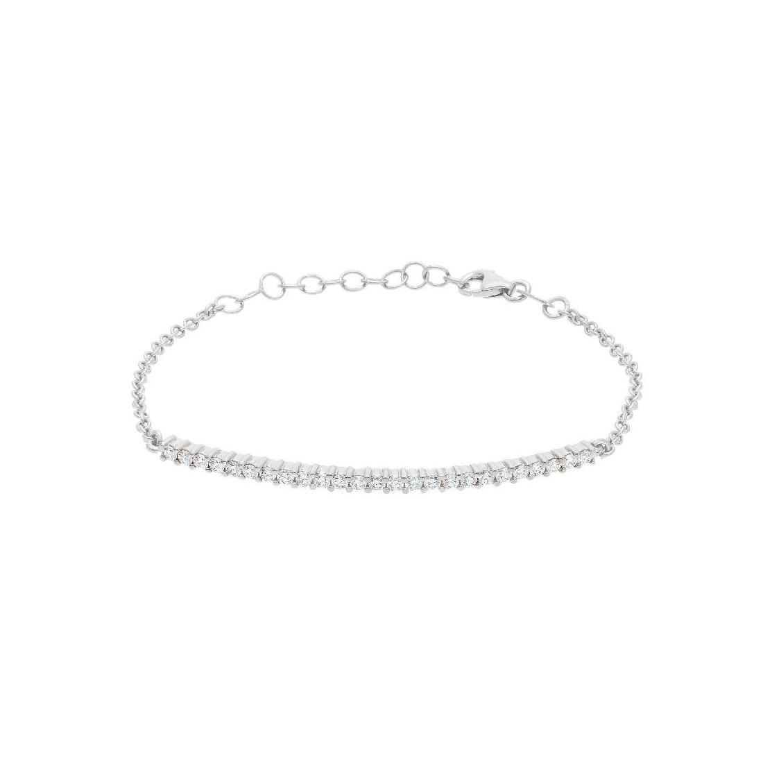 Bracciale in oro bianco 750/ooo con diamante naturale