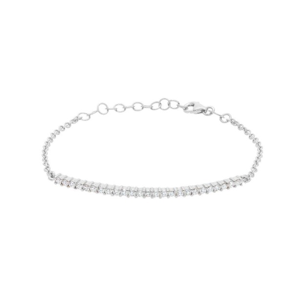 Bracciale in oro bianco 750/ooo con diamante naturale