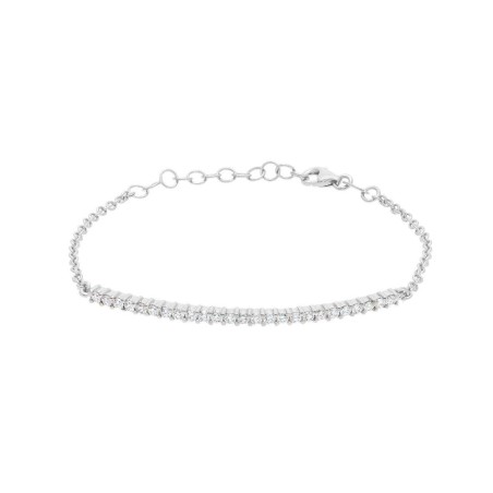 Bracciale in oro bianco 750/ooo con diamante naturale
