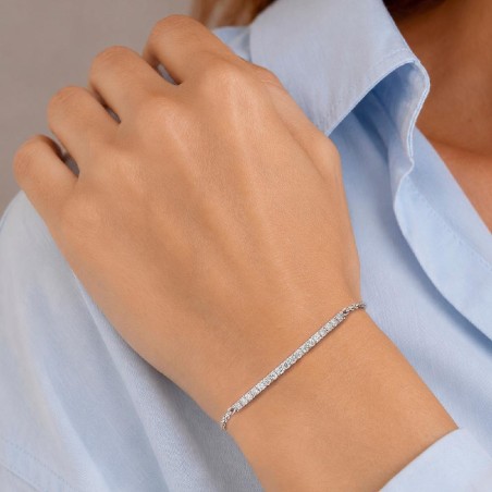 Bracciale in oro bianco 750/ooo con diamante naturale