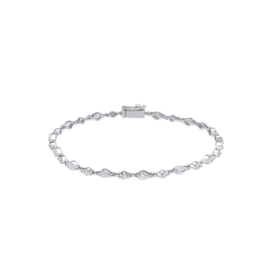 Bracciale in oro bianco 750/ooo con diamante naturale