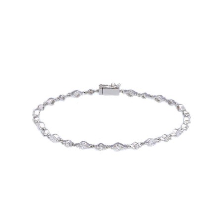 Bracciale in oro bianco 750/ooo con diamante naturale