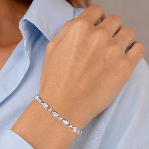 Bracciale in oro bianco 750/ooo con diamante naturale