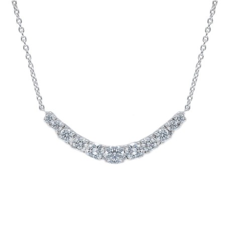 Girocollo in oro bianco 750/ooo con diamanti naturali